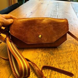 Brown Leather Crossbody Bag